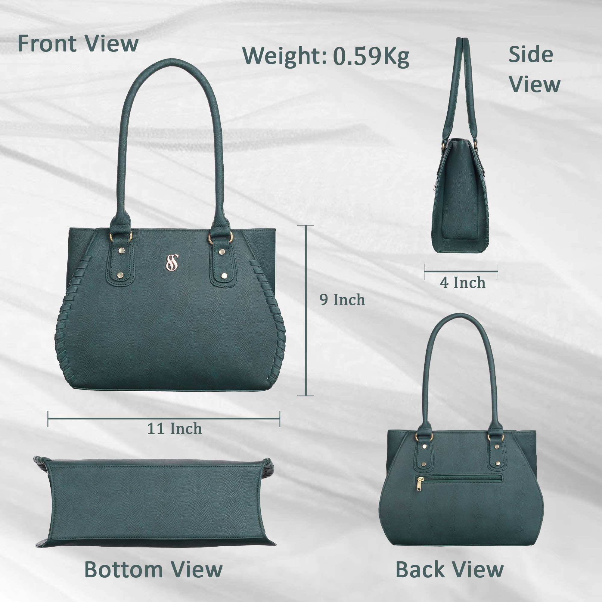 Fostelo Women's Vegan Leather Handbag - Large Buenos Shoulder Hobo Purse for Ladies | Perfect for Work, Travel, and Everyday Use