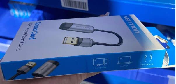 VENTION USB Sound Card Adapter - USB to 3.5mm Audio Jack Converter with TRRS Mic Support for PC, Laptop, Headset, PS5/4, Mac - Perfect for Gaming, Video Calls & Music Streaming