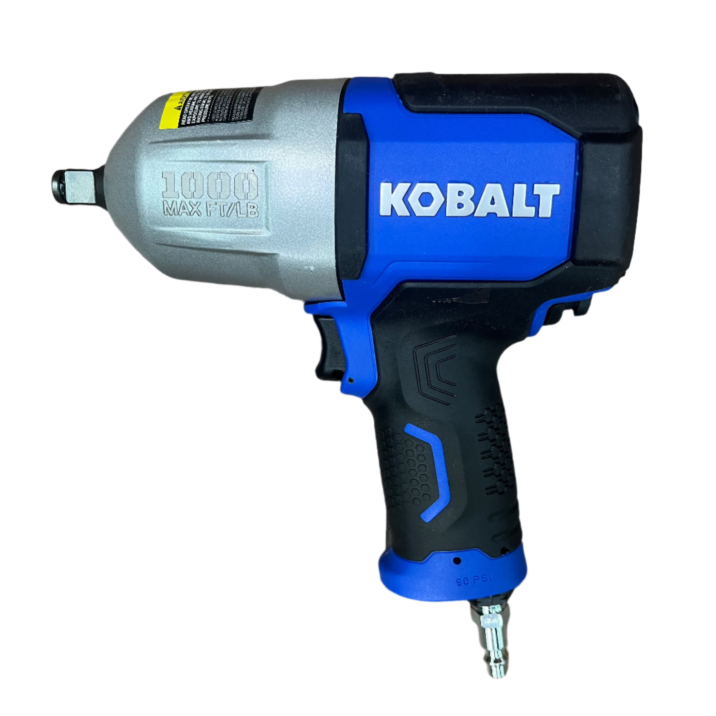 Kobalt Tools 1/2 Inch Air Impact Wrench - 450 ft-lbs Torque, 6.5 CFM, Heavy Duty Pneumatic Impact Gun for Auto Repair, Tire Changes & Mechanical Work