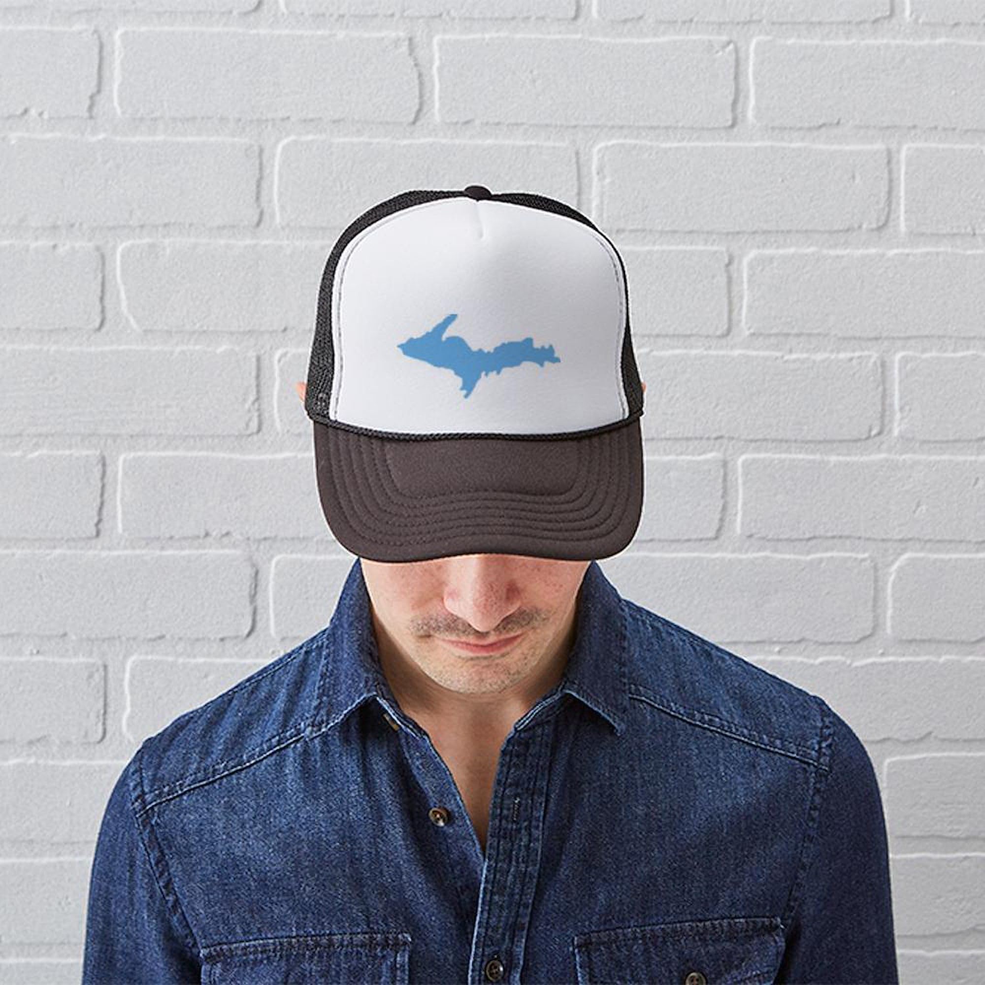Adjustable Snapback Trucker Hat - Blue UP Design | Comfortable & Stylish for Outdoor Activities, Sports, and Casual Wear