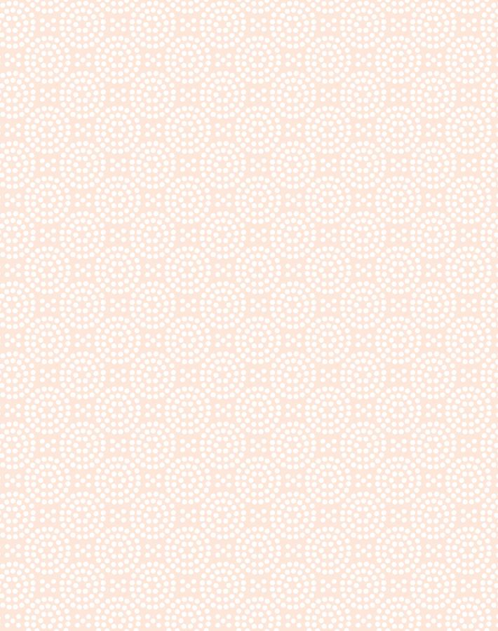 Dot Dot Peel and Stick Wallpaper - Self Adhesive Removable Wallpaper in Peach by Wallshoppe | Perfect for Nursery, Bedroom, and Home Office Decor