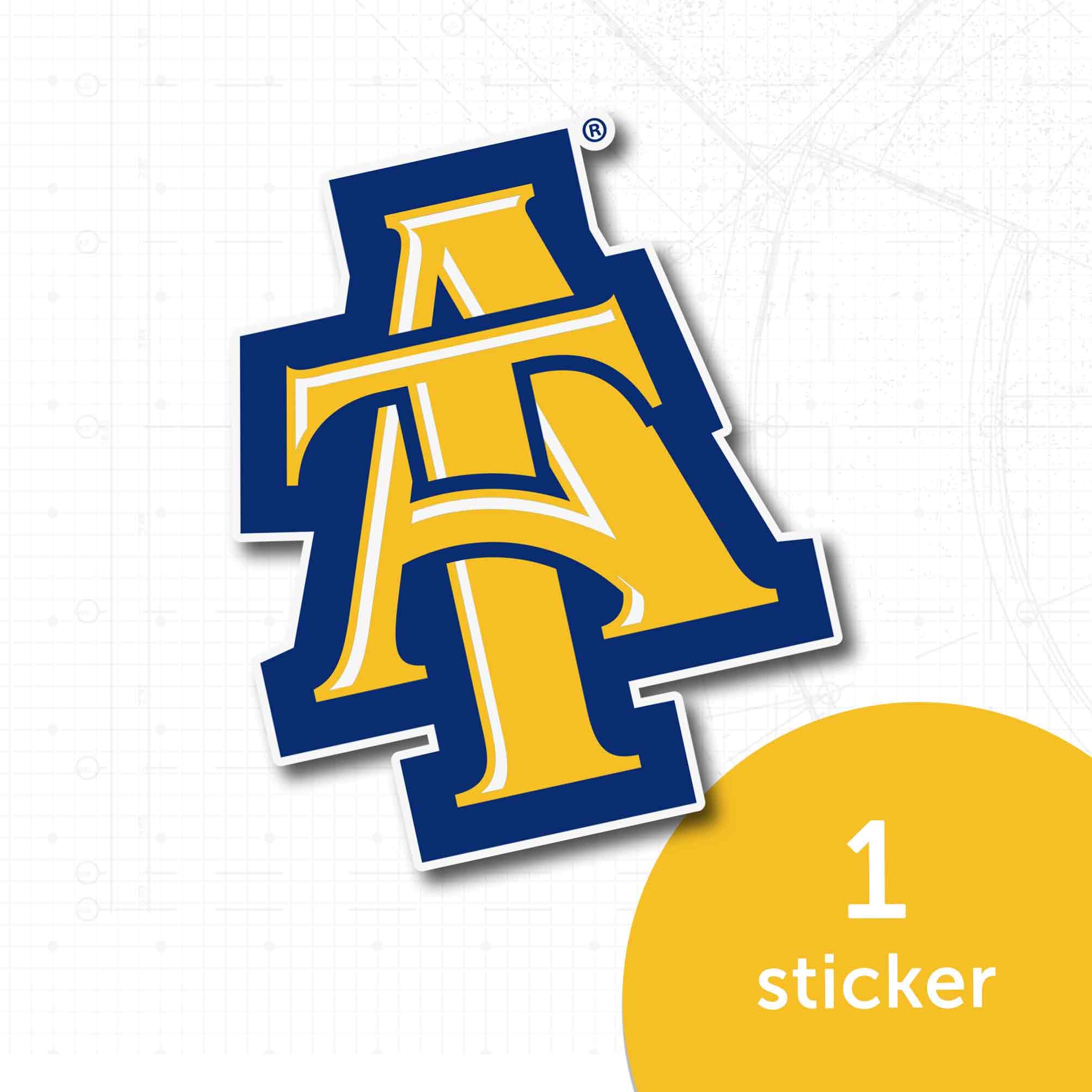 Desert Cactus North Carolina A&T State University Sticker - HBCU Aggies Vinyl Decal for Laptop, Water Bottle, Car & Scrapbook (IND 06) - Perfect for School Spirit, College Pride & DIY Crafts