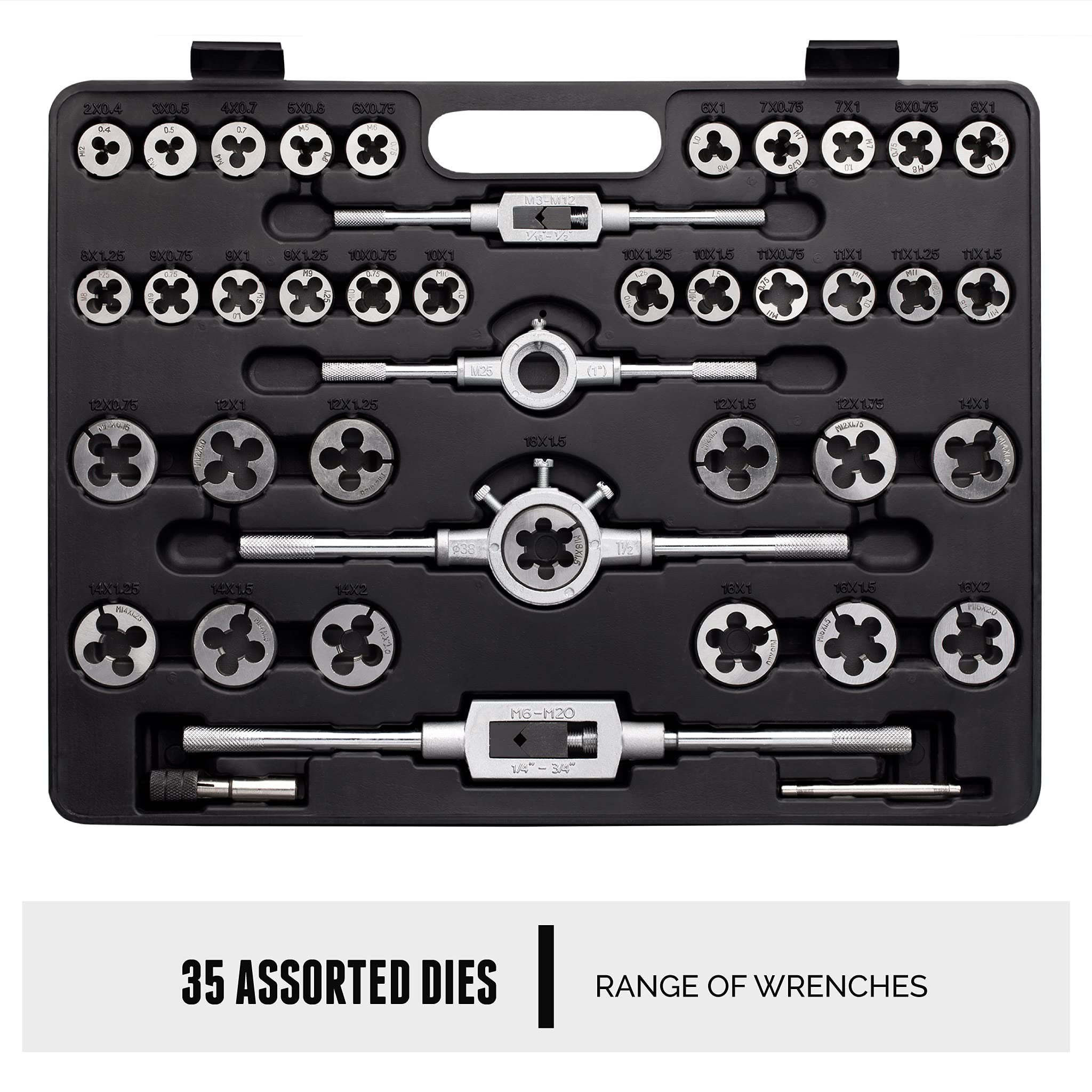 Segomo Tools 261-Piece HSS Drill Bit Set & 110-Piece Metric/SAE Tap and Die Kit - Professional Thread Repair Tool Set for Metalworking, Woodworking, and DIY Projects