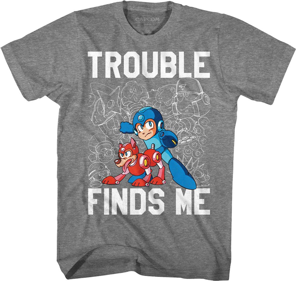 Mega Man Video Game Inspired Men's Graphic T-Shirt - Cool Retro Gaming Tee for Casual Wear & Fan Conventions