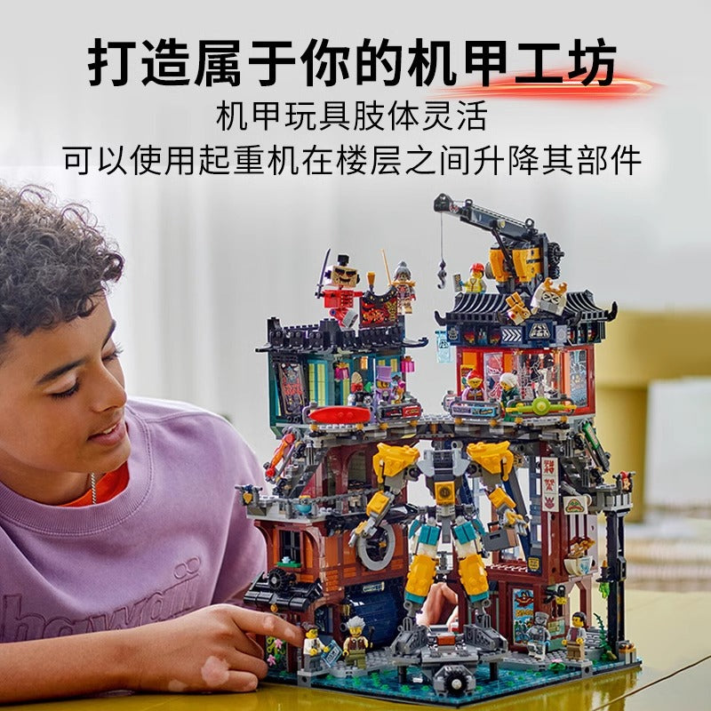 LEGO NINJAGO City Workshops Building Set (3244 Pieces) – Ultimate Ninja Construction Playset for Kids & Collectors – Build & Display Epic Ninja Scenes