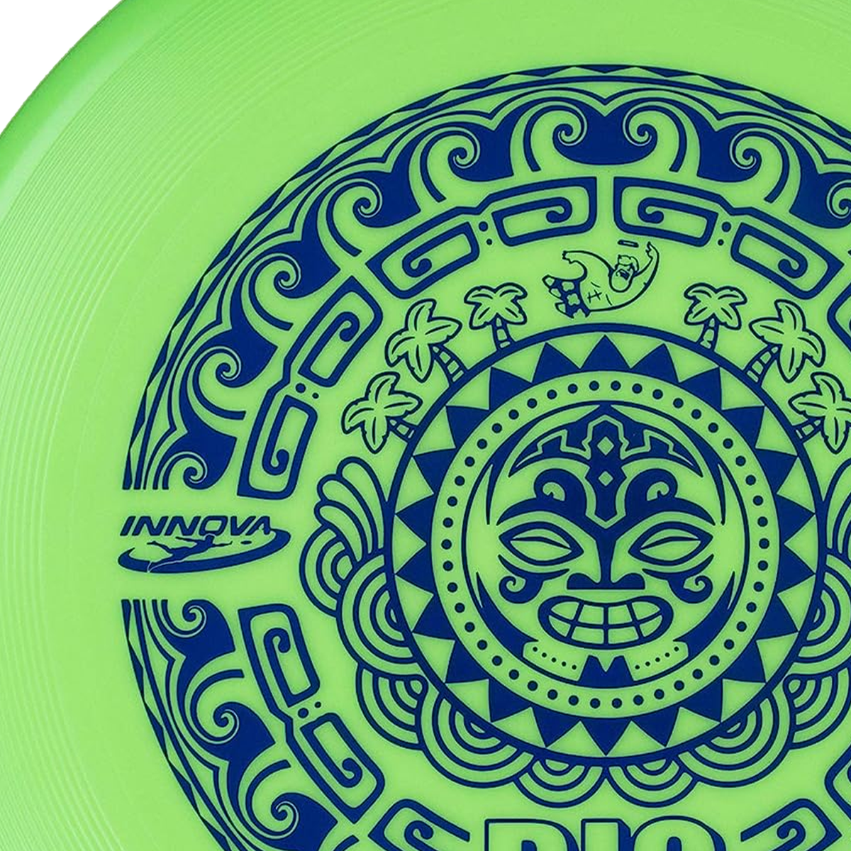 Big Kahuna Ultimate Disc Tiki - Premium Flying Disc for Beach Games, Backyard Fun & Outdoor Activities - Colorful Hawaiian Themed Frisbee for Adults & Kids