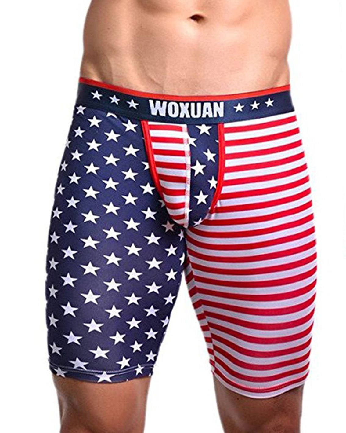 **American Flag Running Shorts for Men - Breathable Gym Workout Shorts with Moisture-Wicking Fabric - Perfect for Summer Jogging, Training & Outdoor Activities**