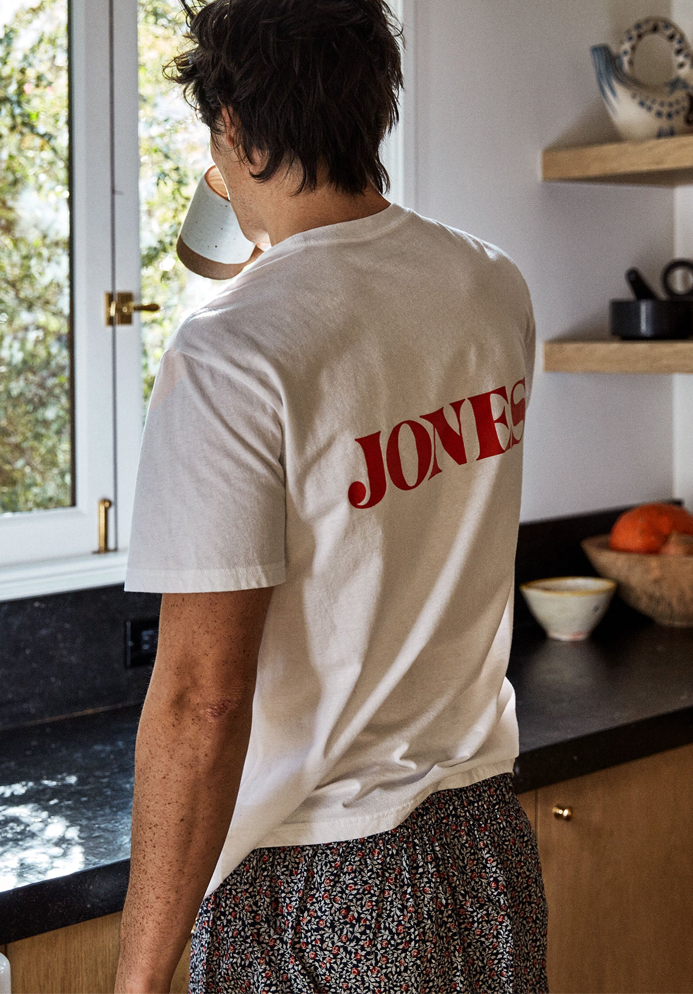 Sleepy Jones Logo T-Shirt for Men & Women - Soft Cotton White Tee for Casual Wear, Lounge & Everyday Outfits
