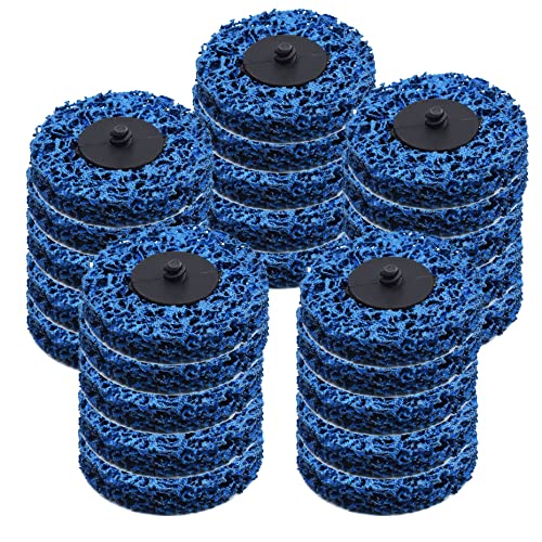 Kimllier 25Pcs 3 Inch Quick Change Easy Strip Discs - R Type Rust Cleaning Wheels for Angle Grinders - Remove Rust, Paint & Welds - Perfect for Metal Restoration, Auto Body Work & DIY Projects