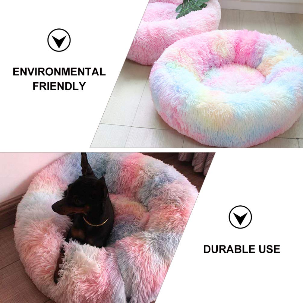 Balacoo Small & Medium Dog Bed - 1pc Faux Fur Pet Bed for Dogs, Calming Couch Cushion with Hairy Design - Perfect for Living Room, Bedroom & Pet Travel