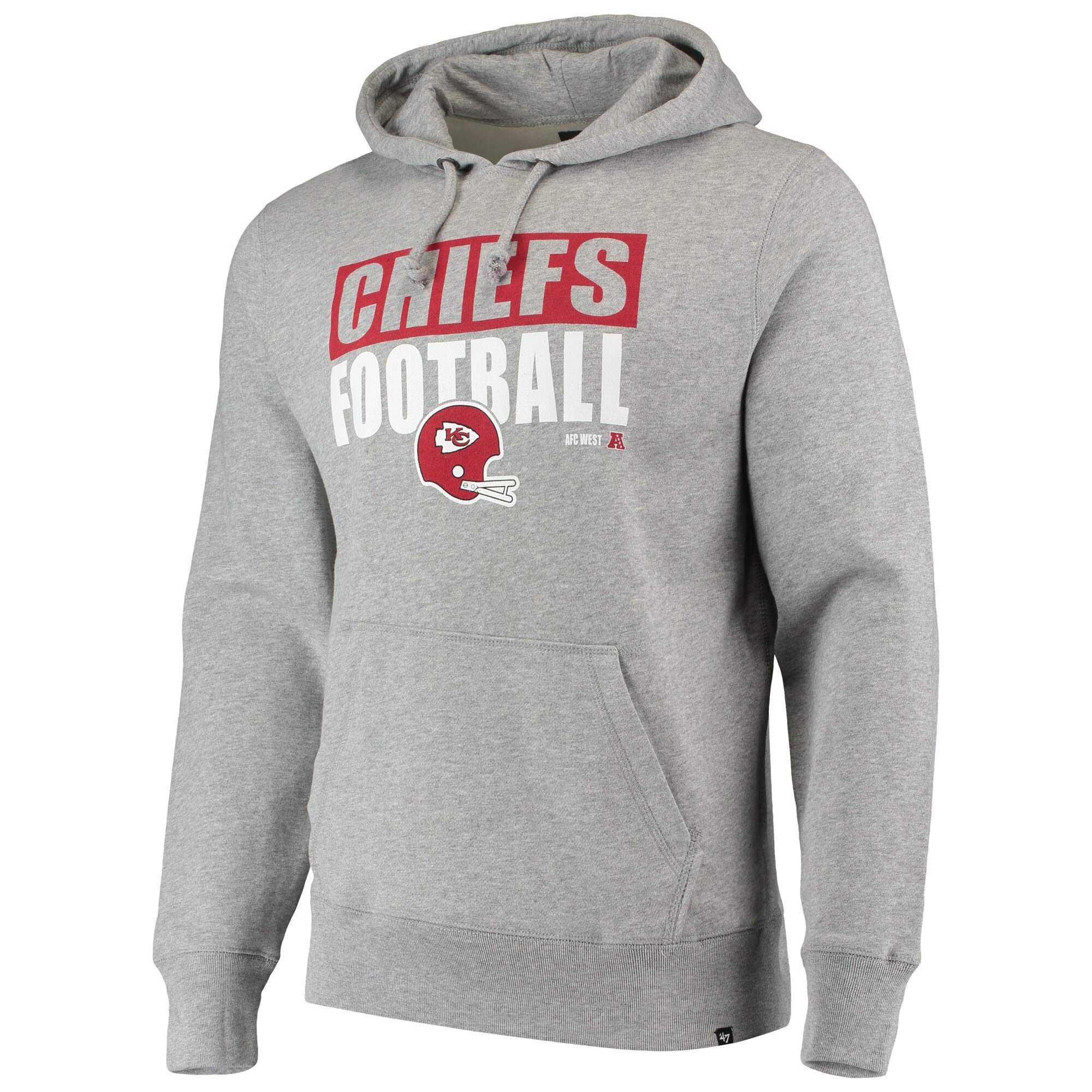 47 Men's Heathered NFL Team Logo Pullover Hoodie Sweatshirt - Comfortable & Stylish for Game Day, Casual Wear & Outdoor Activities