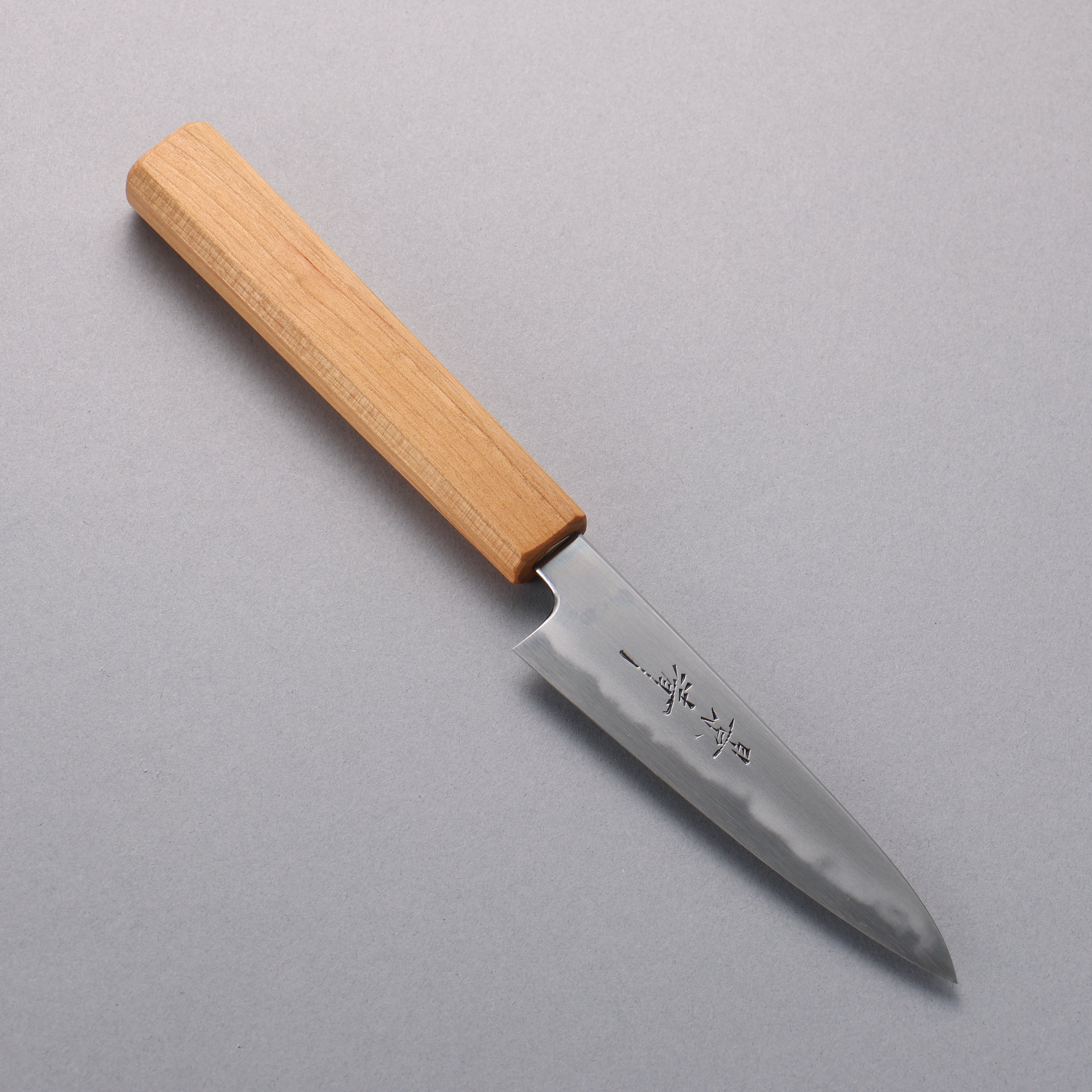 Kagekiyo Premium White Steel No.2 Petty Utility Knife 120mm with Cherry Wood Handle & Sheath - Perfect for Sushi, Vegetables & Precision Kitchen Tasks