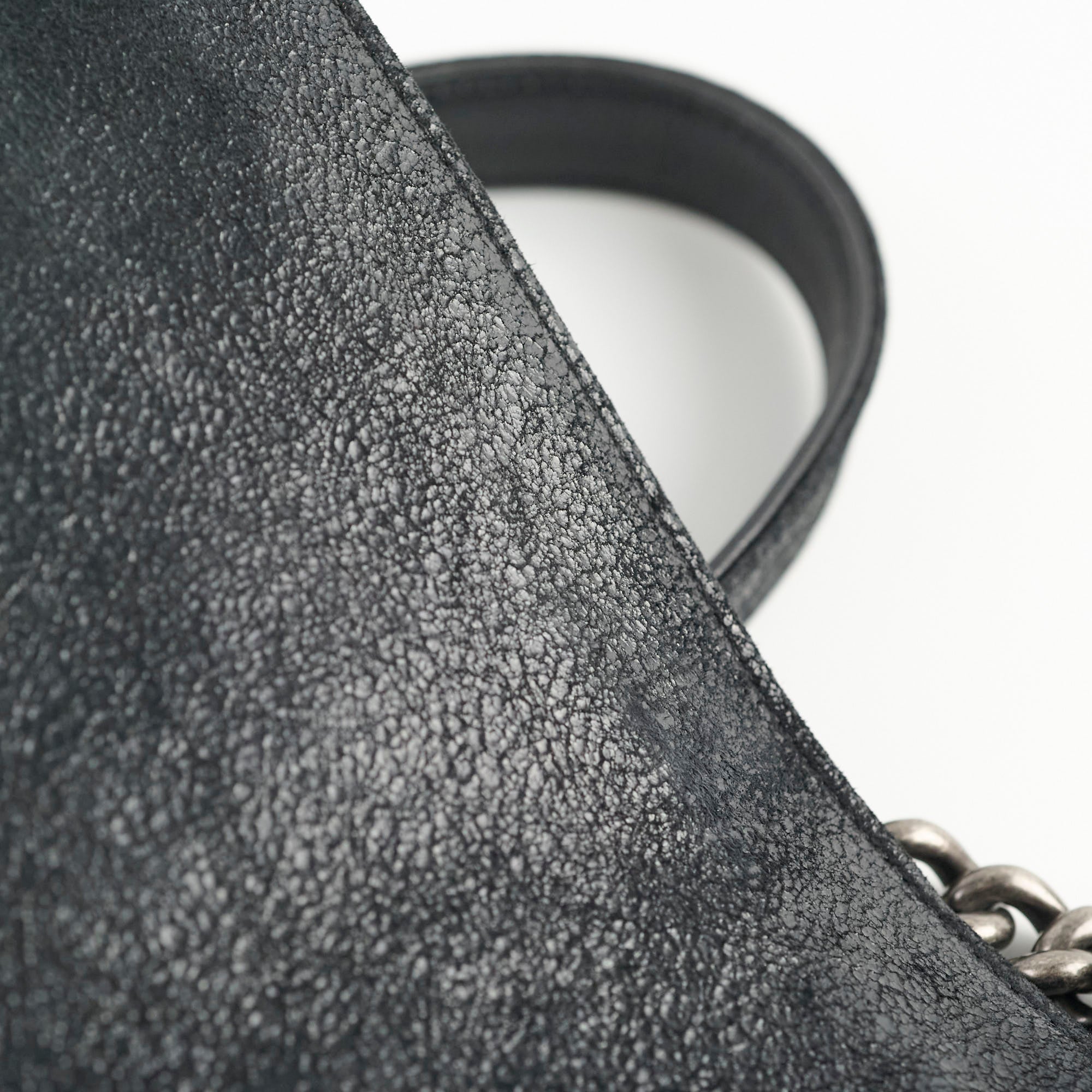 Chanel Square Boy Bag - Genuine Nubuck Suede & Leather Handbag in Black | Luxury Crossbody Purse for Women, Perfect for Evening Parties & Date Nights