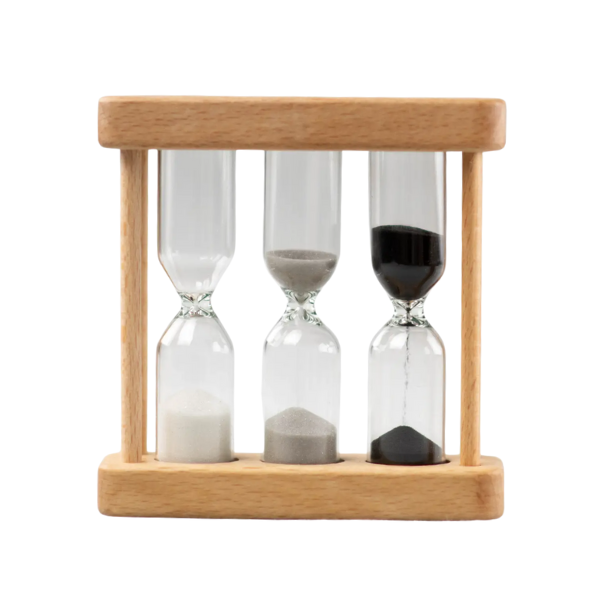 Premium Wooden Sand Tea Timer - 3 Minute Tea Brewing Timer for Perfect Tea - Ideal for Loose Leaf Tea, Herbal Tea, and Coffee Brewing at Home or Office