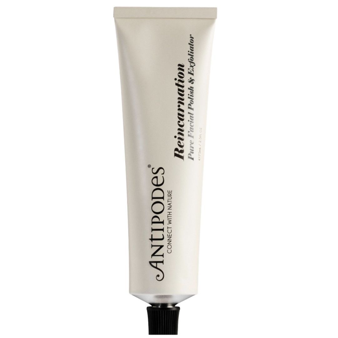 Antipodes Reincarnation Pure Facial Polish & Exfoliator - Natural Skincare for Glowing Skin | Gentle Face Scrub for Exfoliation & Radiance | Perfect for Daily Skincare Routine & Spa Days