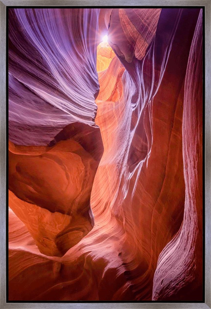 Stunning Antelope Canyon Sunburst Gallery Wrap Canvas Print - Perfect for Home Decor, Office Wall Art & Gifts