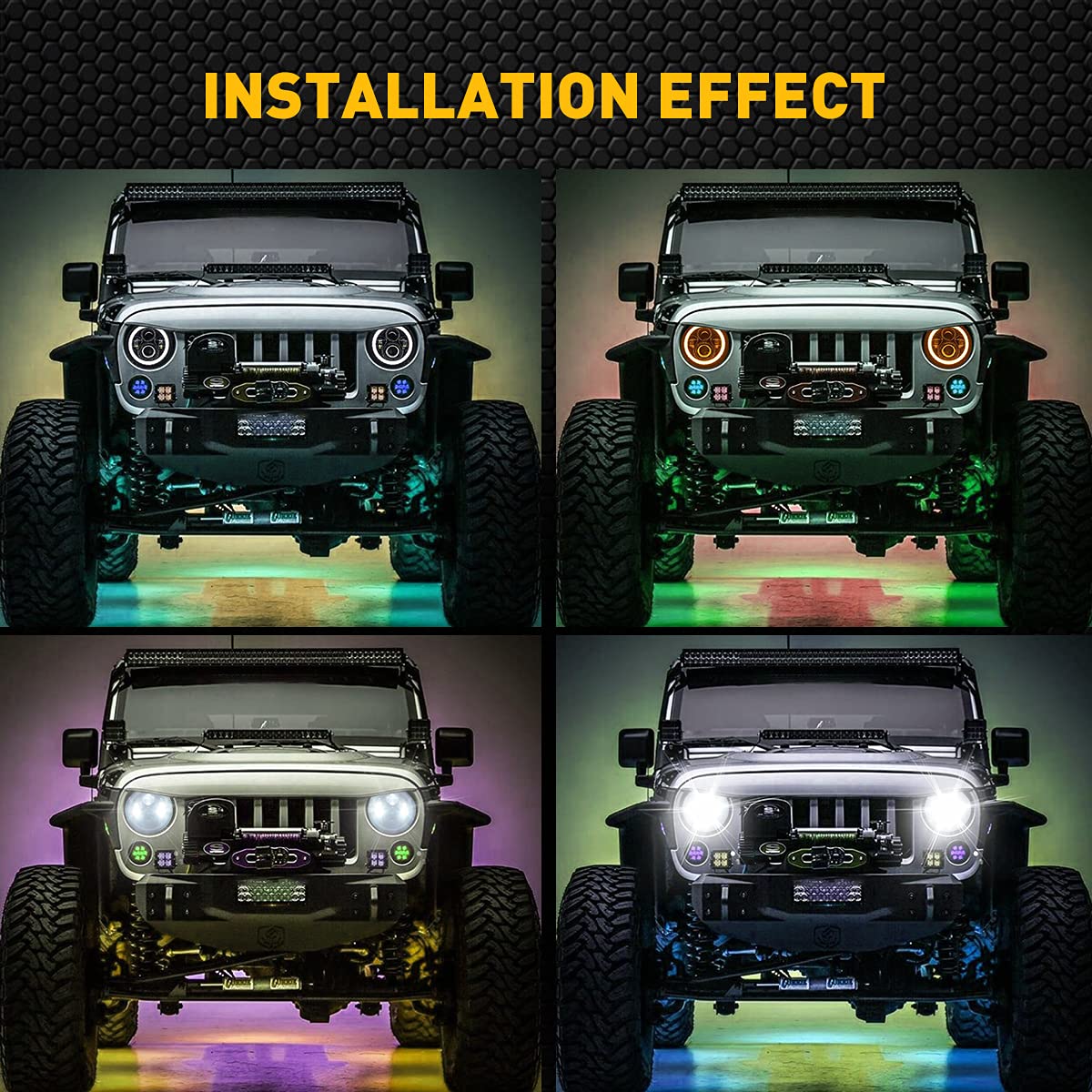 **Dot Approved Jeep Wrangler Headlights (2007-2017) – 7