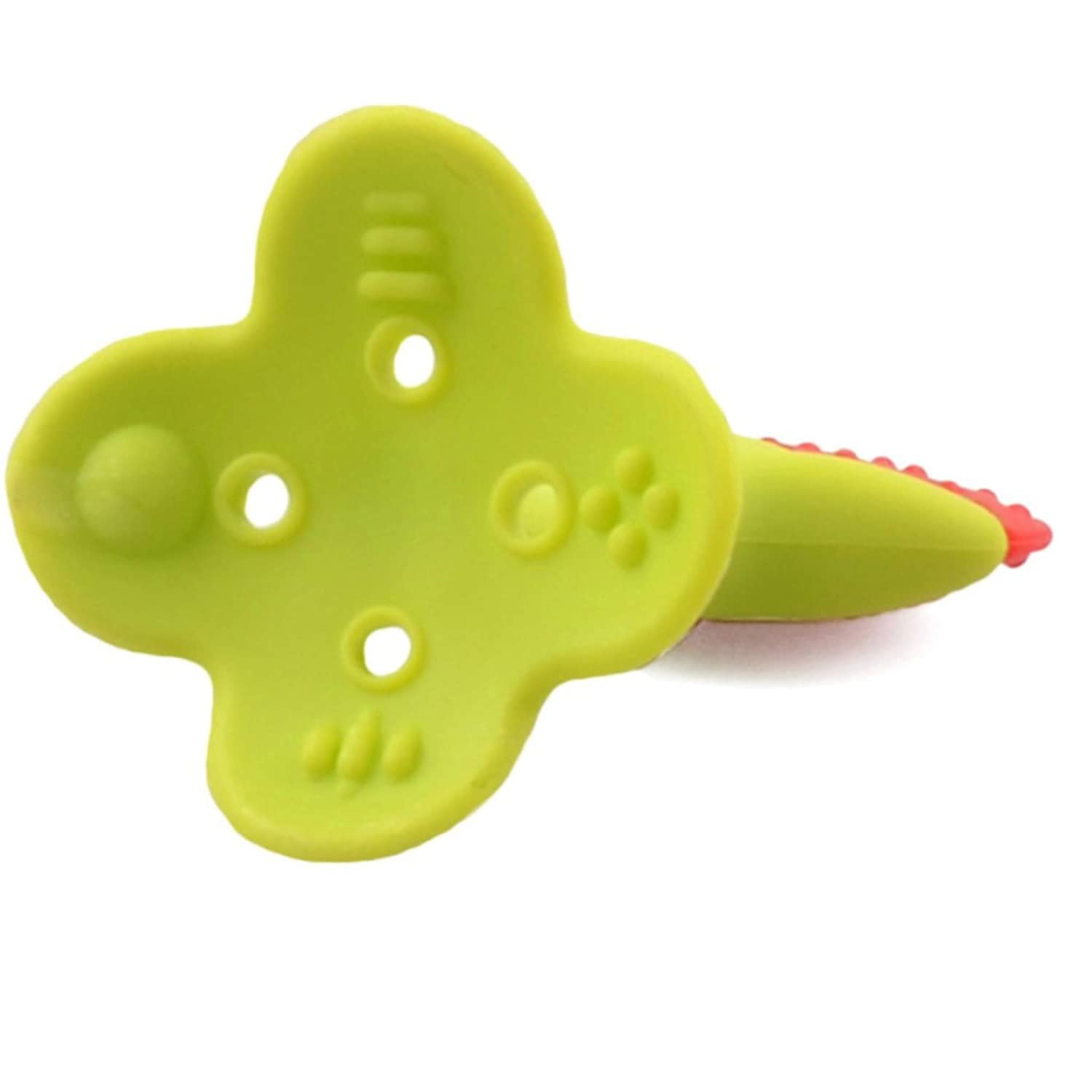 Organic Silicone Baby Teether for 6-12 Months | BPA-Free Teething Toy for Infants 3+ Months | Soothing Gum Relief | Multi-Color Set of 4 | Perfect for Home, Travel & Daycare Use