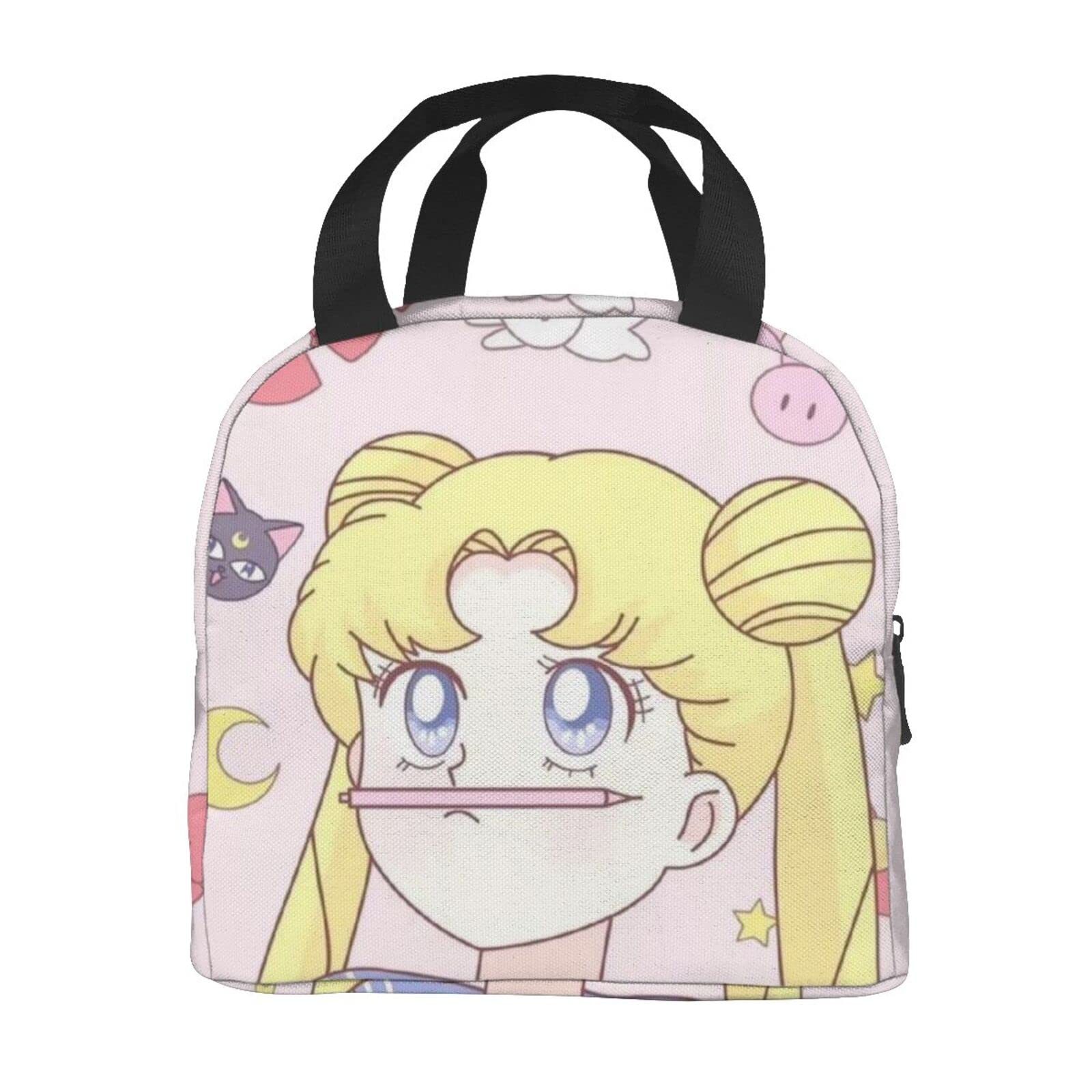 **Insulated Anime Lunch Bag - Reusable Cooler Tote for Women & Men - Perfect for Work, School, Picnic & Travel**    *(Use Case: Keep meals fresh and stylish for office lunches, school meals, outdoor picnics, or travel adventures!)*