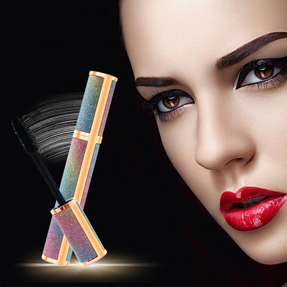 4D Silk Fiber Lash Mascara - Black Waterproof Lengthening & Volumizing Mascara for Curling Thick Lashes, No Clumping, Easy Removal | Perfect for Daily Wear, Night Out & Special Occasions