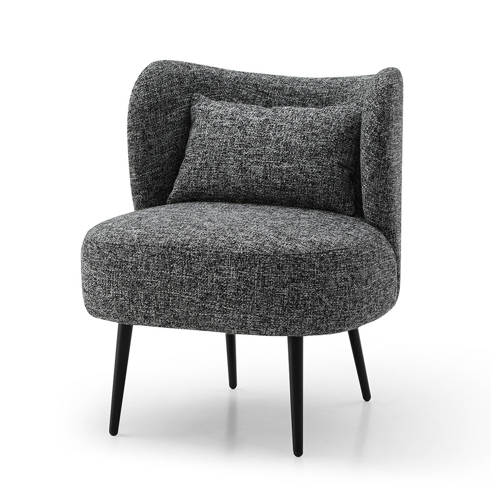 Modern SASHA Lounge Chair in Black - Stylish & Comfortable Accent Chair for Living Room, Bedroom, or Office