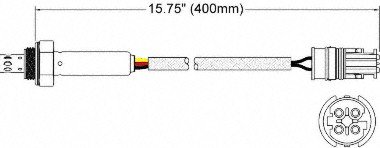 Walker Products 250-24516 4-Wire Oxygen Sensor Replacement - Universal Fit for Cars, Trucks & SUVs - Improves Fuel Efficiency & Engine Performance - Perfect for Daily Commuting & Road Trips