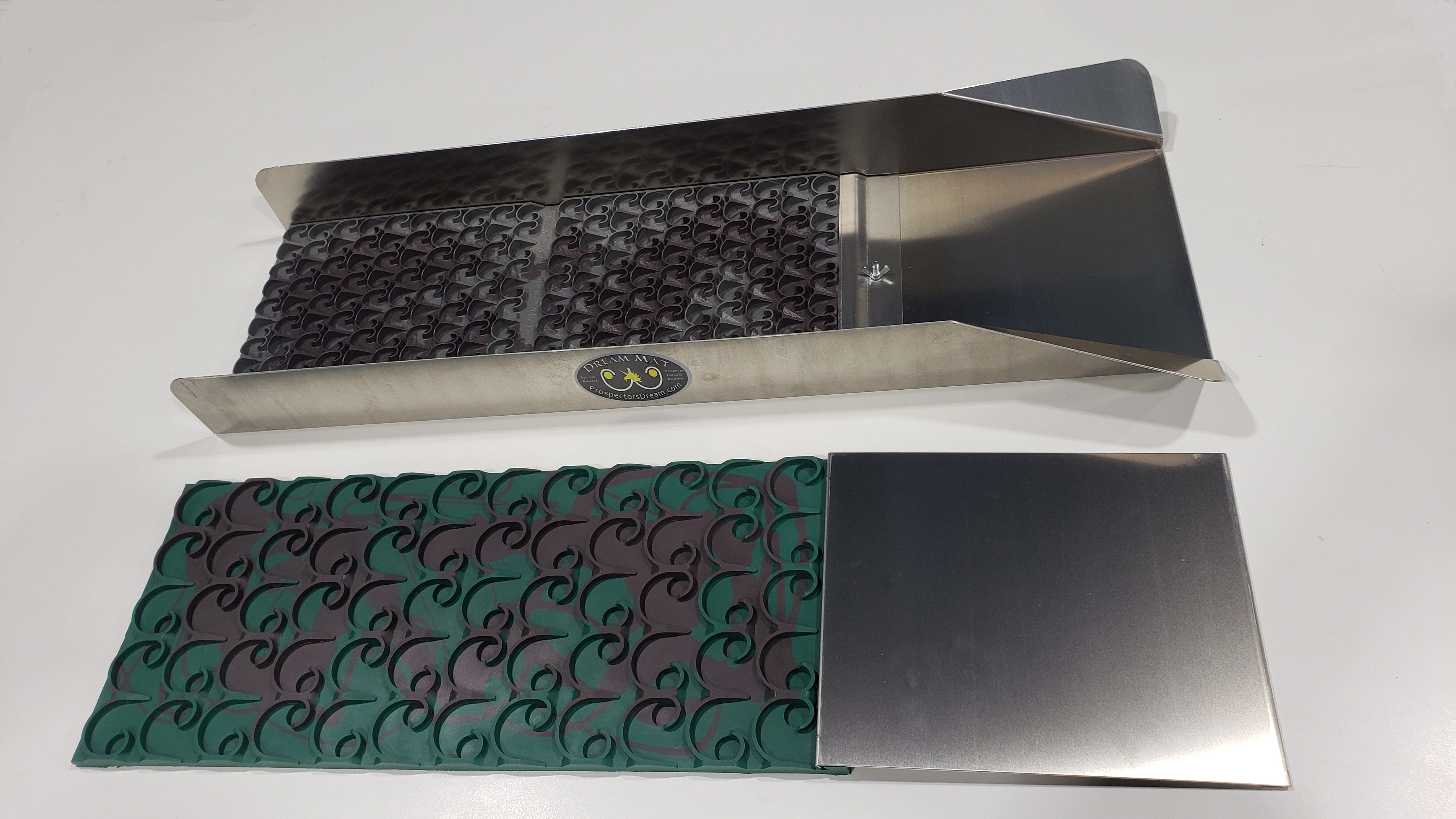 10X35 Sluice Box with Mini/Vortex Dream Mat Kit - Big Foot Series for Gold Prospecting & Mining, Perfect for River & Creek Panning Adventures