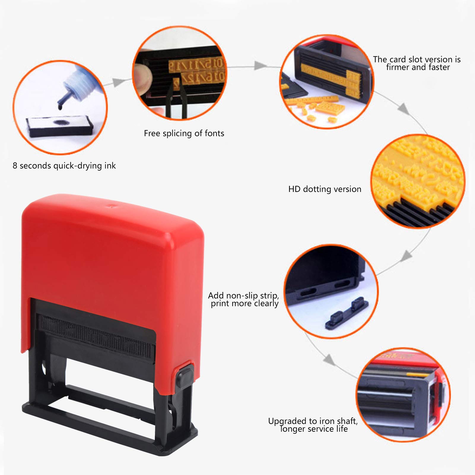 EXCLUZO Portable Ink Date Printer - Adjustable Quick-Drying Expiry Date Stamp Machine for Industrial Barcode, Production & Expiration Coding | Perfect for Food Packaging, Cosmetics Labeling & Warehouse Inventory Management