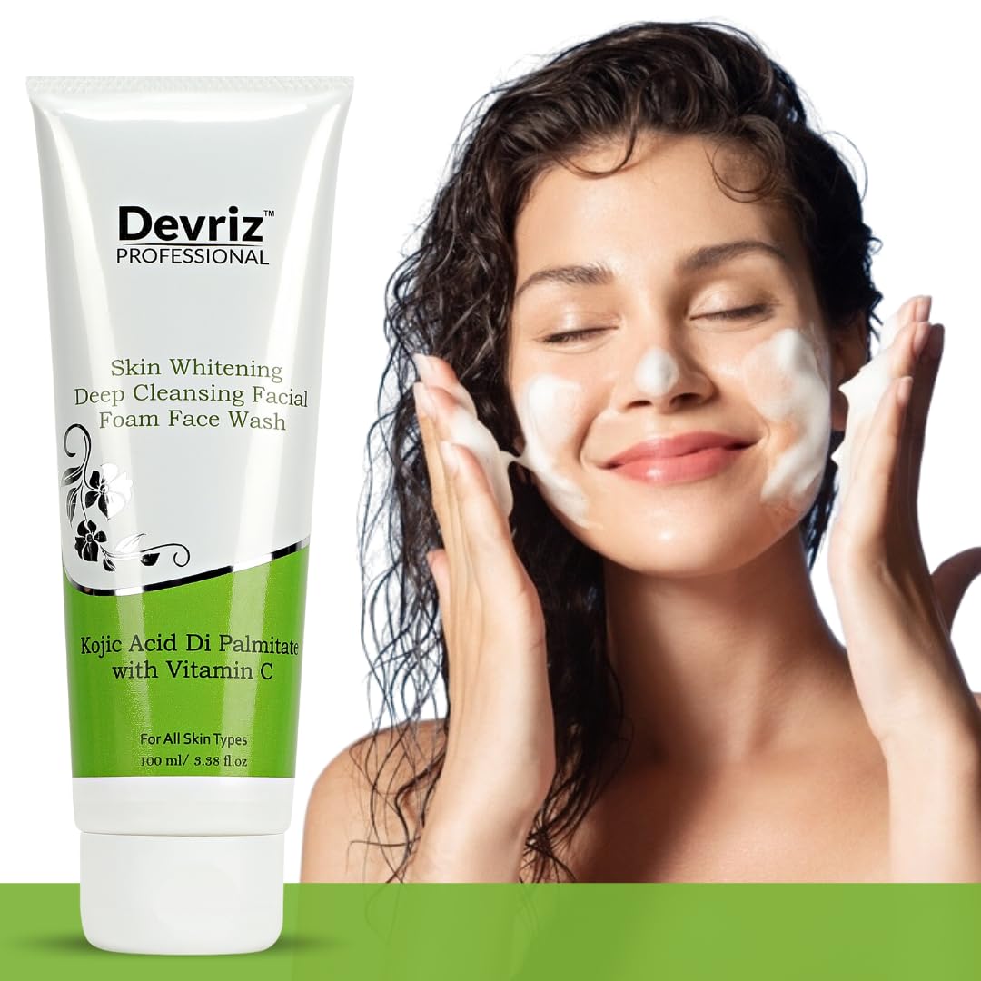 Devriz Deep Cleansing Face Wash for Acne-Free, Bright & Clean Skin - Oil Control for Oily, Dry & Combination Skin Types - Perfect for Daily Skincare Routine & Morning/Night Use