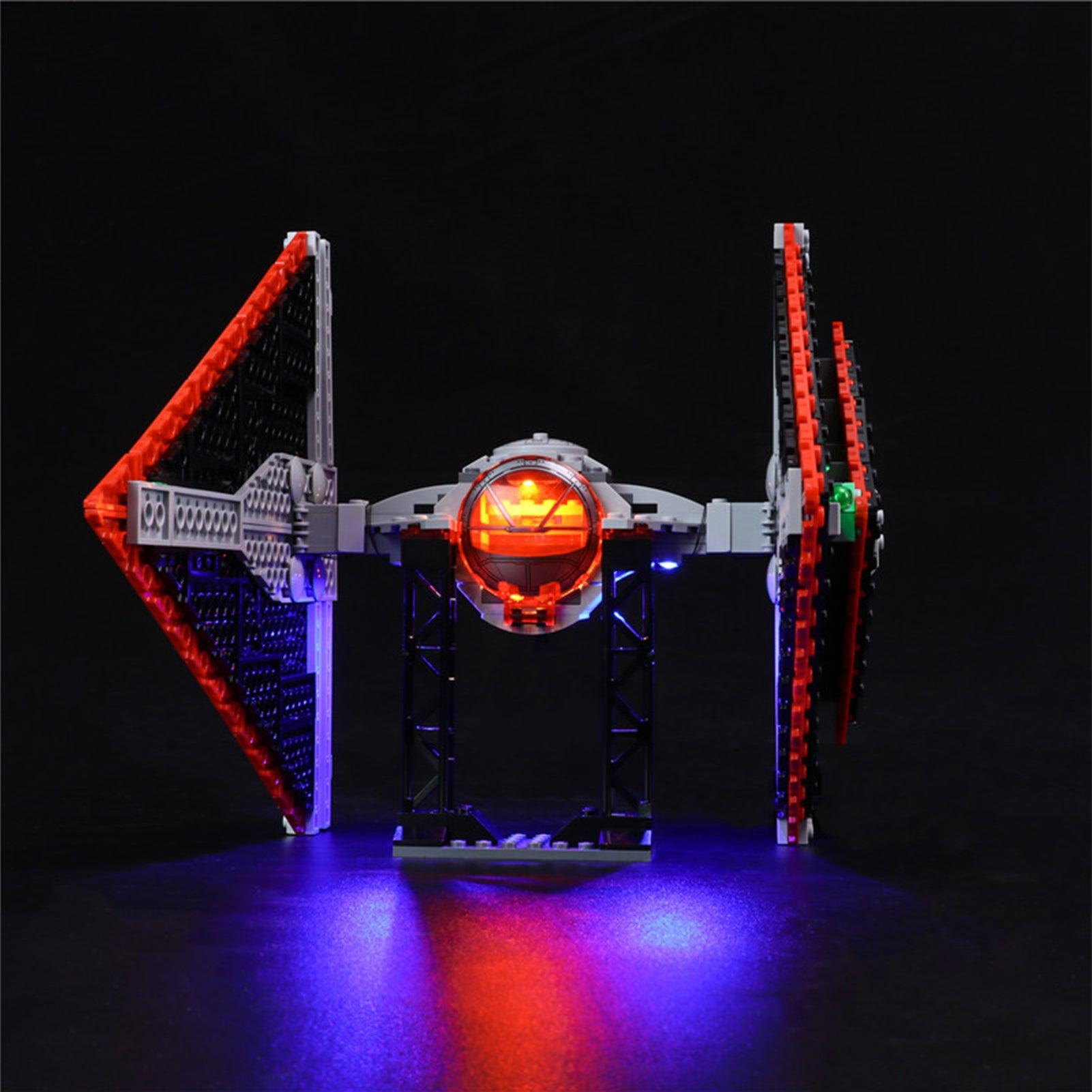 Lego Star Wars Sith TIE Fighter 75272 Light Kit - DIY Lighting Set for Lego Models - Perfect for Display & Nighttime Play