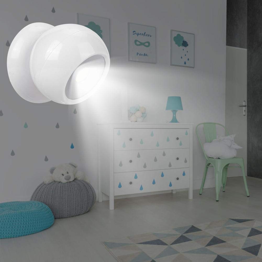 360° Rotating Magnetic COB LED Night Light for Stairs, Corridor & Wall - Dimmable Household Nightlight for Kids, Adults & Home Safety