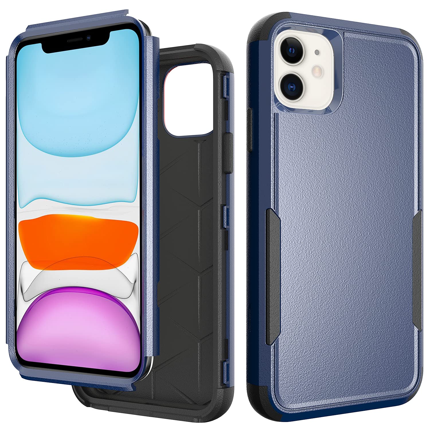 Shockproof Heavy Duty Protective Phone Case for Apple iPhone 11 - Durable Anti-Slip Cover for Outdoor, Sports & Daily Use