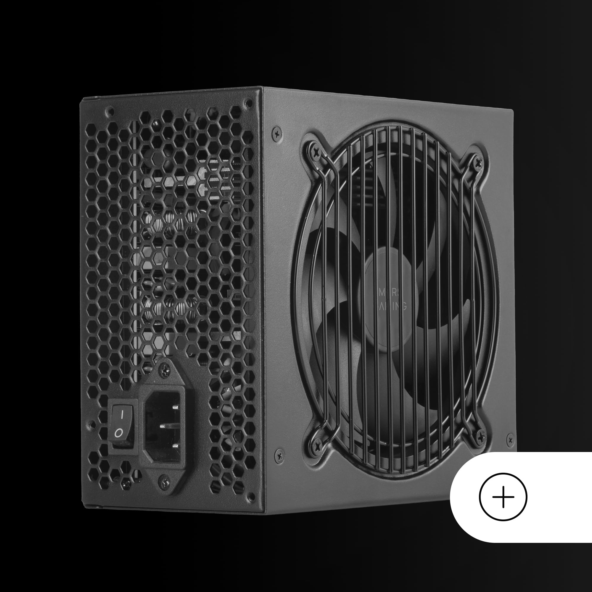 Mars Gaming MPB1000M 1000W 80 Plus Gold Certified Fully Modular Power Supply - Black | High Efficiency PC Gaming PSU for Custom Builds & Workstations