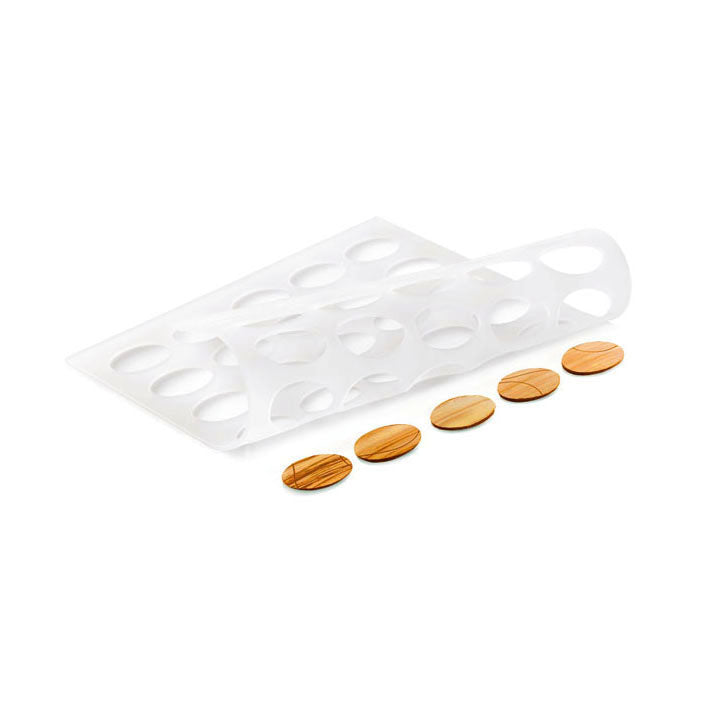 SILIKOMART Oval Chablon Silicone Mold Set of 2 - Perfect for Baking, Chocolate Making, and DIY Desserts