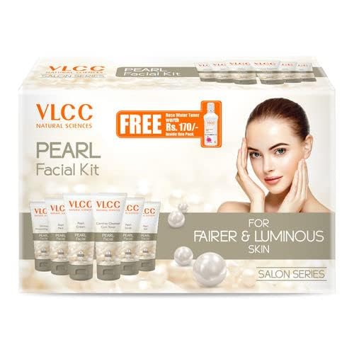 Pearl Facial Kit for Women - Face Massager, Mask, Scrub & Rose Water Toner (300g + 100ml) | Hydrating & Exfoliating Skincare Set for Daily Glow & Spa-Like Treatment at Home