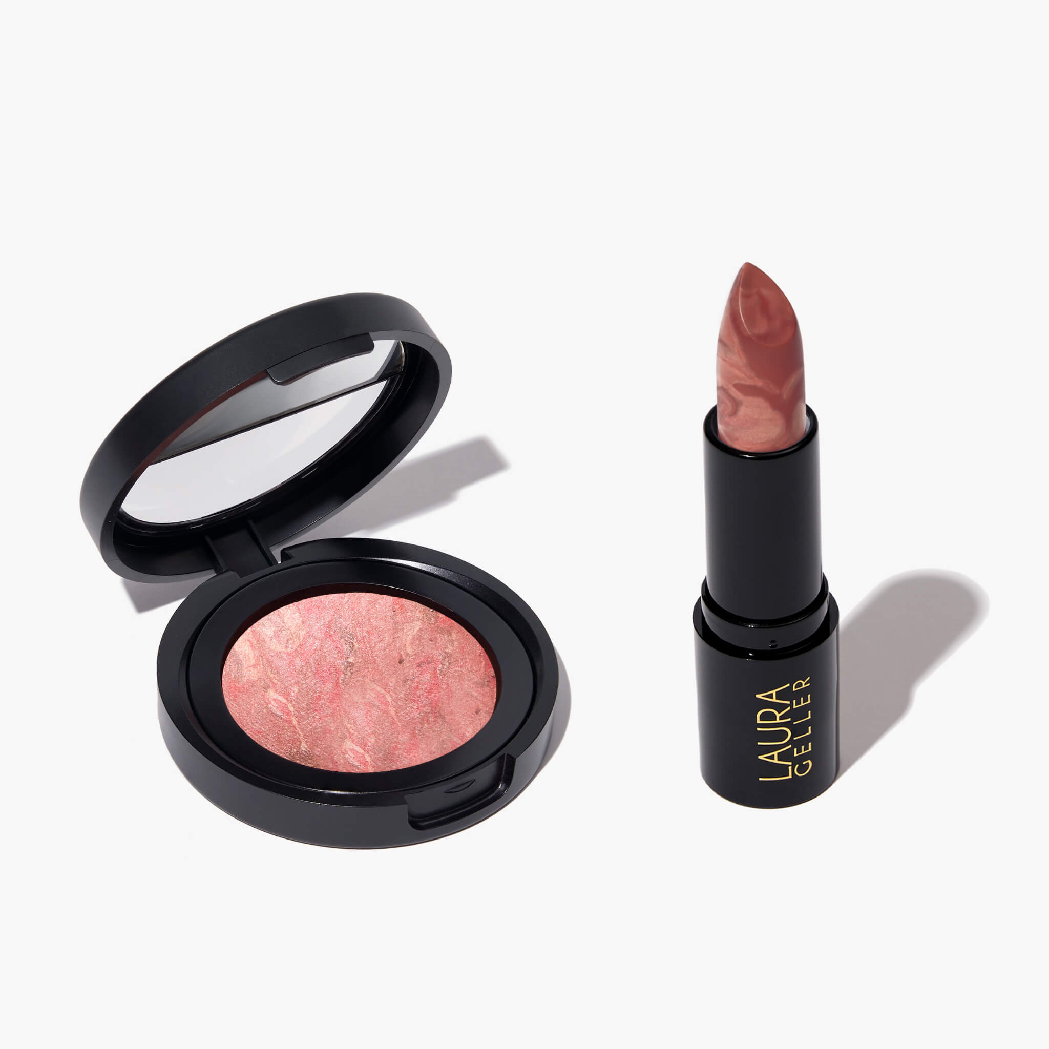 Pink Marble Makeup Collection - Elegant Cosmetic Set for Everyday Glam & Special Occasions