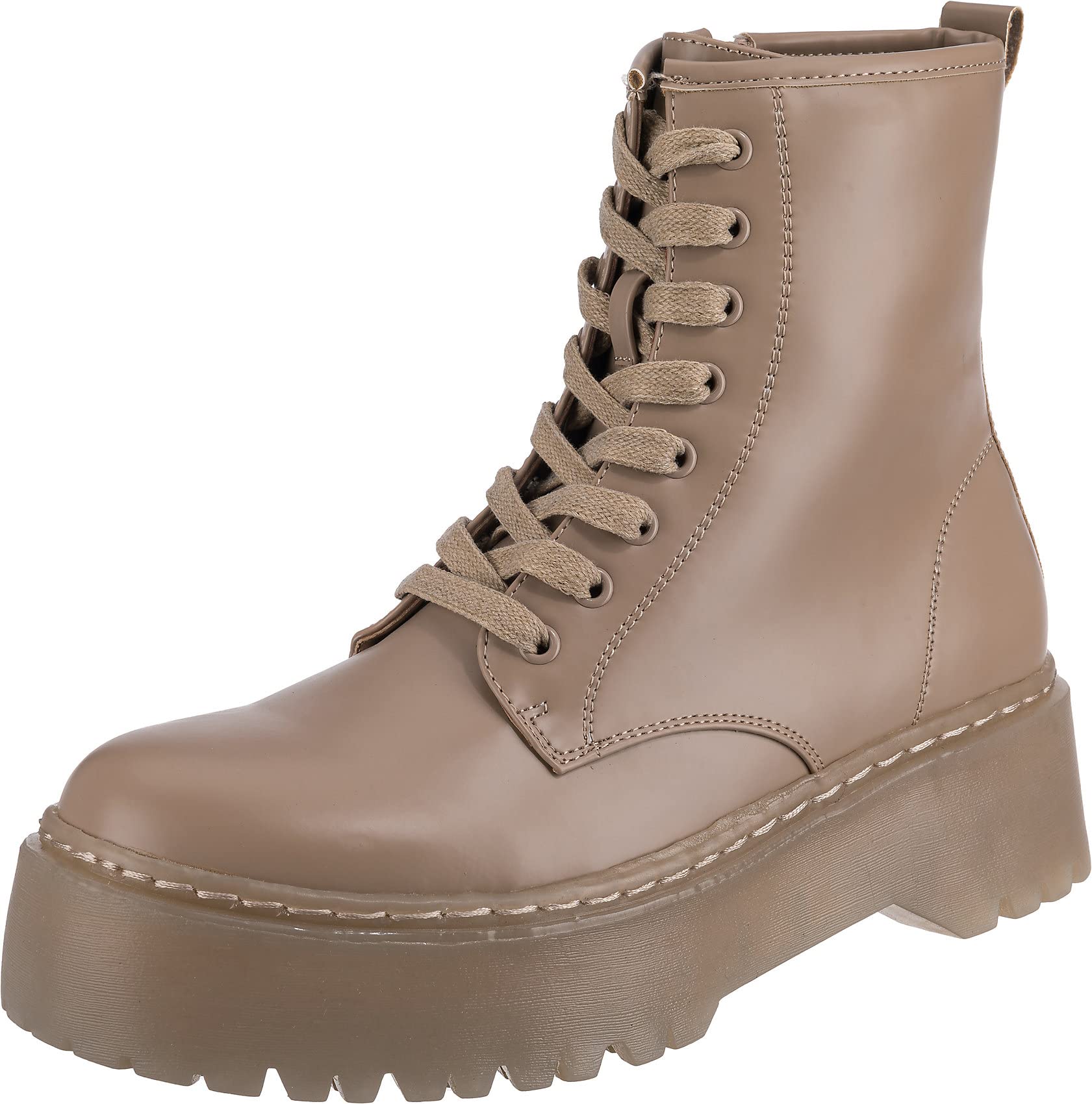 Call It Spring Women's Combat Fashion Boots - Stylish Ankle Boots for Fall & Winter | Waterproof & Comfortable for Daily Wear, Work, and Night Out