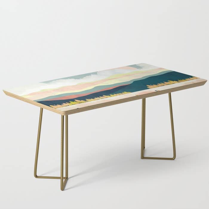 Modern Gold Coffee Table by Spacefrogdesigns - Lake Forest Inspired Home Decor for Living Room & Office