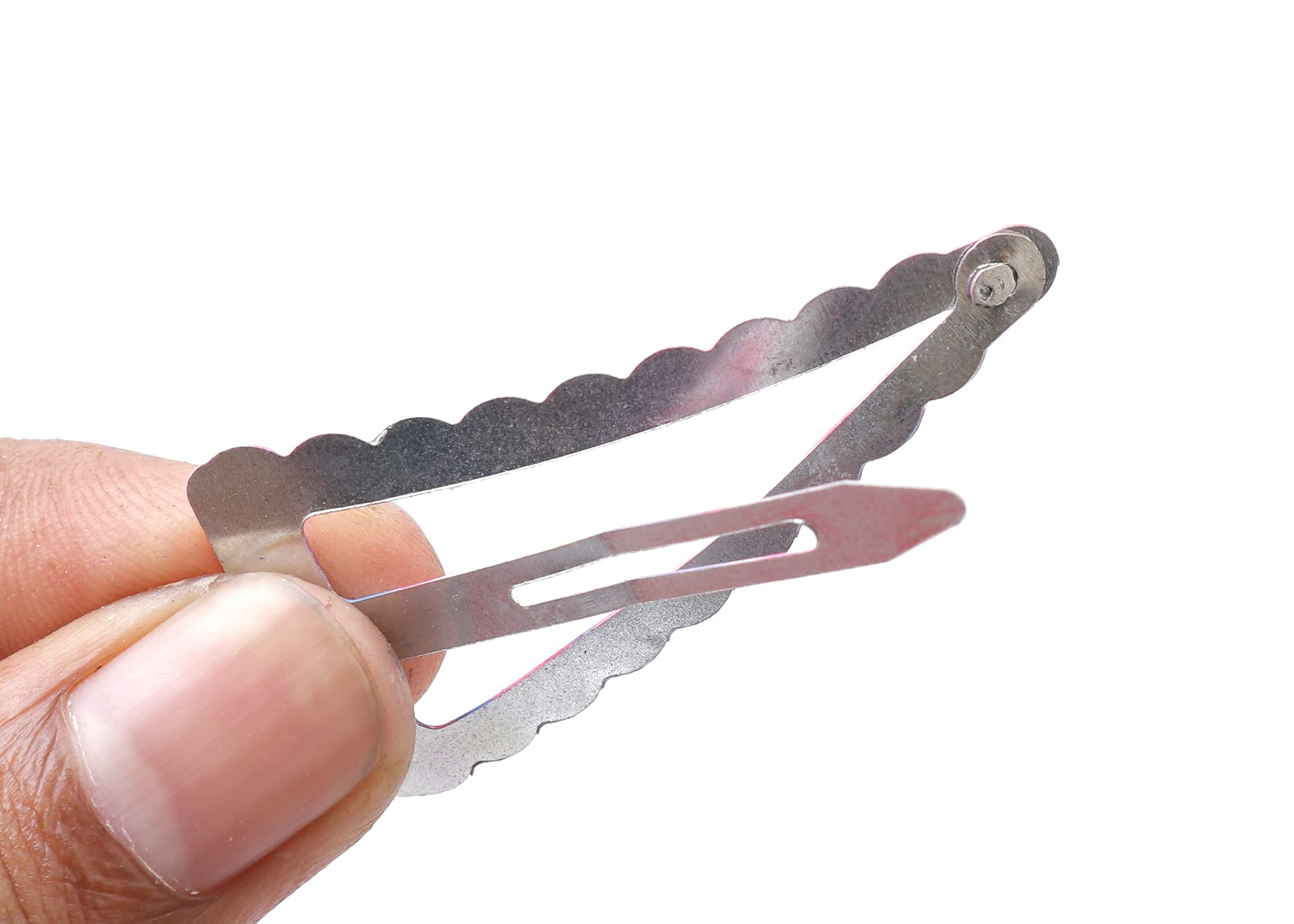 Honbon Metal Triangle Hair Clips for Women & Girls - Pack of 10 Printed Design Hairpins | Hair Accessories for Medium Length Hair | Perfect for School, Work & Special Occasions