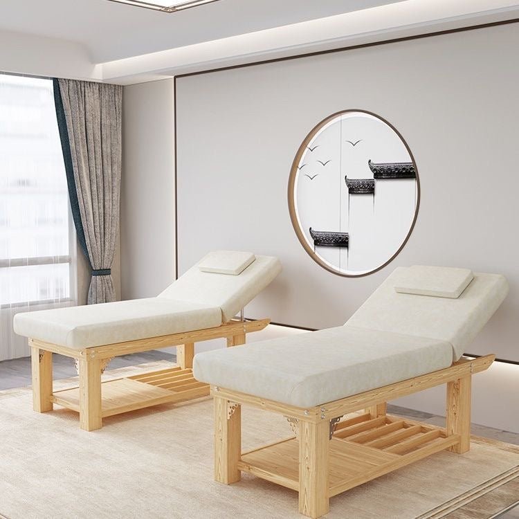 Premium Wooden Massage Table - Portable & Adjustable for Spa, Salon, and Home Use - Relaxing Full Body Massage Bed for Professionals & Personal Wellness