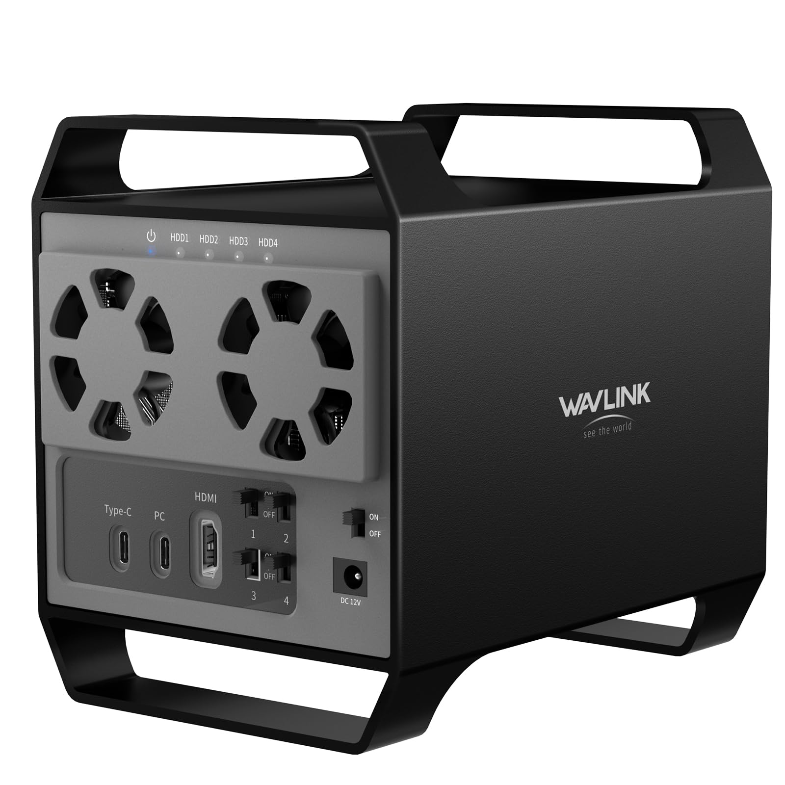 WAVLINK 4-Bay USB 3.2 Hard Drive Enclosure for 3.5