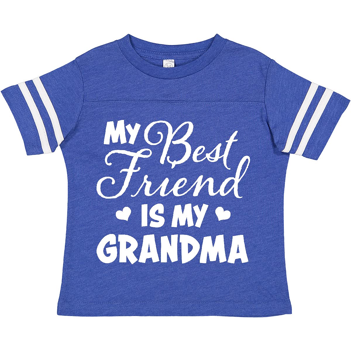 My Best Friend is My Grandma with Hearts Toddler T-Shirt for Playdates & Family Gatherings