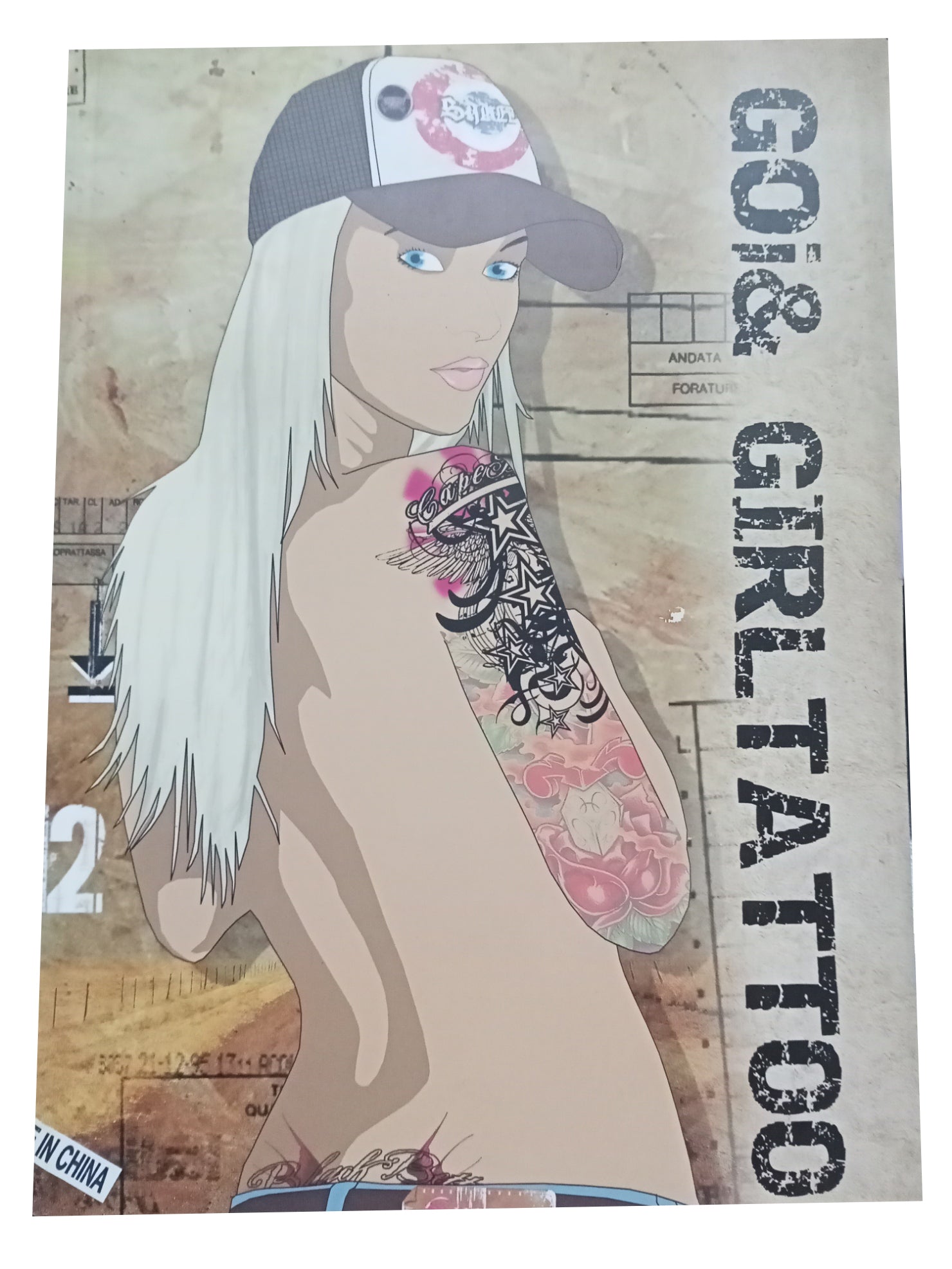 Goi& Girl Temporary Tattoos - Waterproof Fake Tattoos for Women & Teens - Perfect for Parties, Festivals, and Body Art - 24 Unique Designs