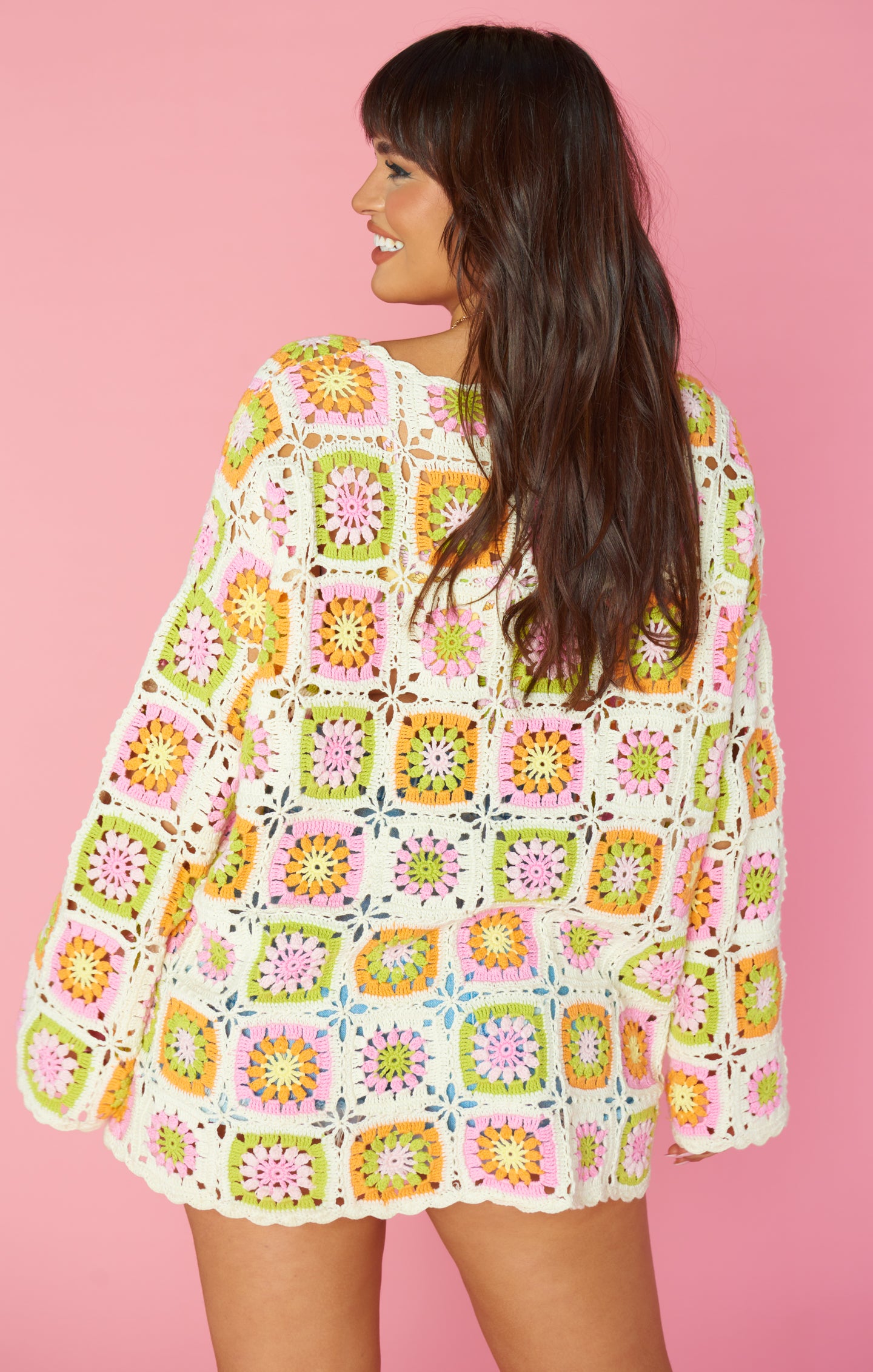 Mamacita Crochet Coverup - Stylish Tutti Frutti Beach Dress for Women | Perfect for Pool Parties, Vacations & Summer Outfits