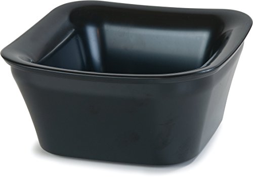 Carlisle CM140003 1 Quart Black Coldmaster Insulated Square Serving Crock – Perfect for Buffets, Catering & Keeping Food Cold at Parties, Picnics & Events
