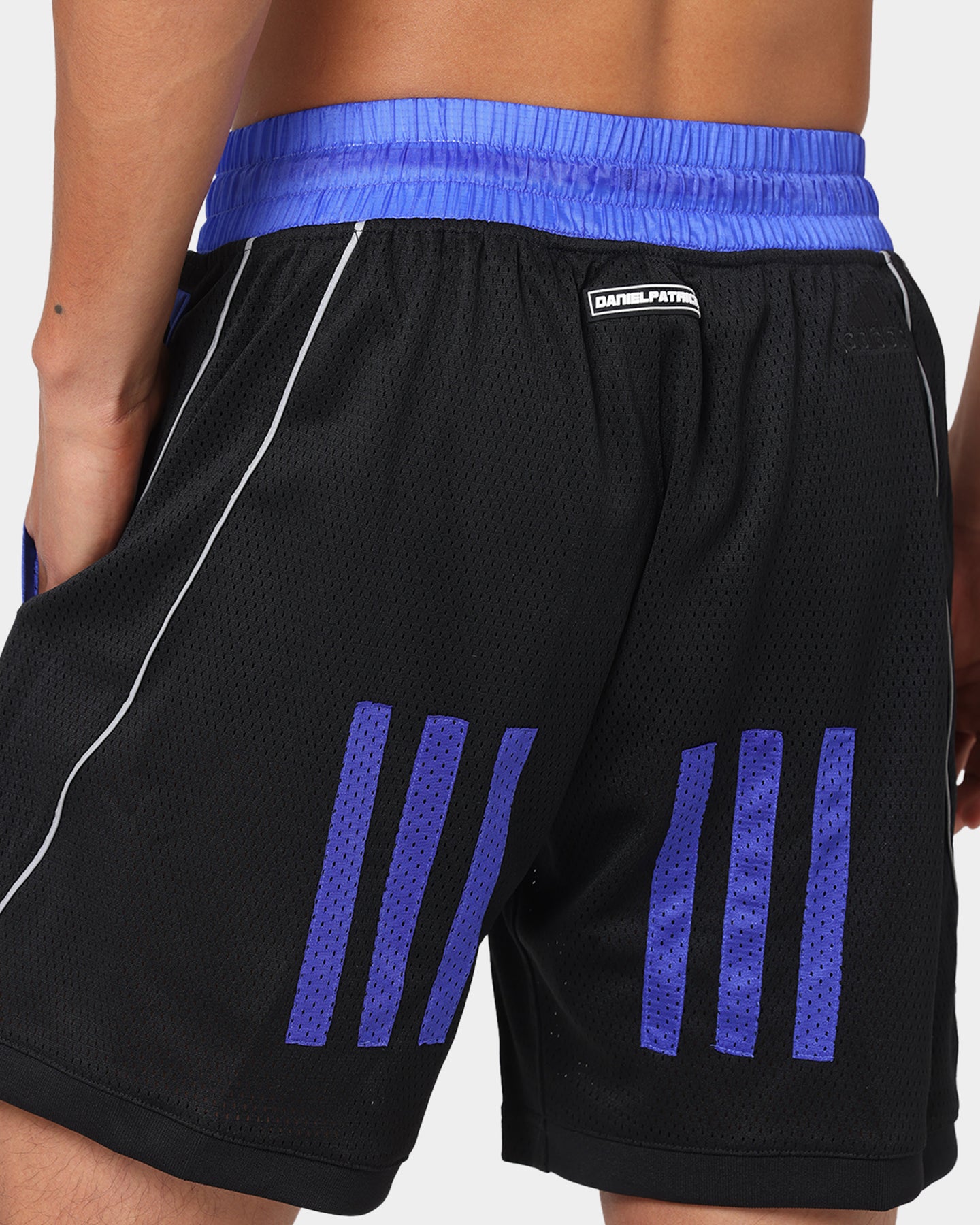 Adidas Daniel Patrick X Adidas Mesh Shorts for Men - Black Athletic Running Shorts with Breathable Fabric for Gym, Workout & Casual Wear