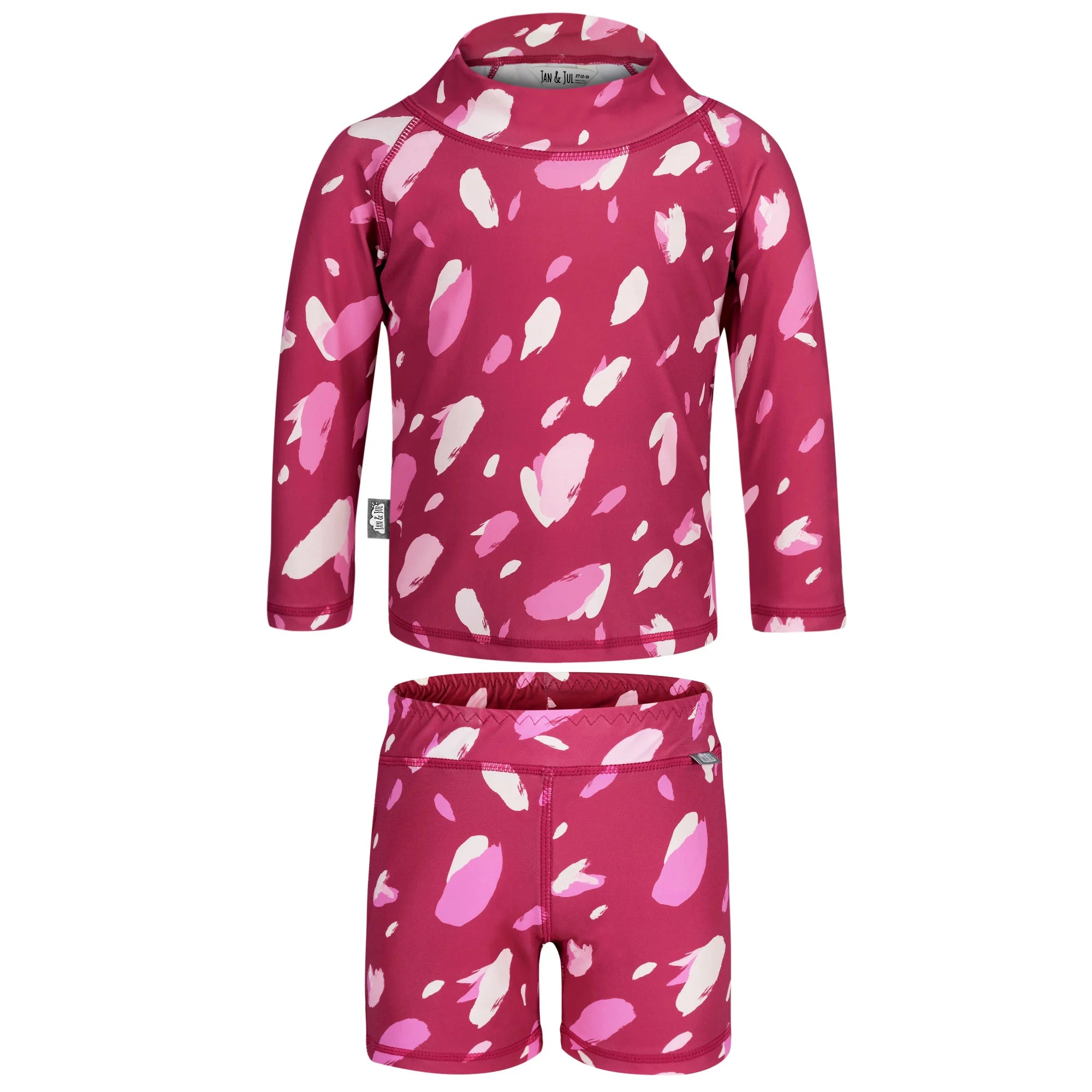 Jan & Jul Sun & Splash 2-Piece UV Protection Swim Suit for Kids - UPF 50+ Rash Guard & Swim Shorts Set - Perfect for Beach, Pool & Outdoor Water Activities