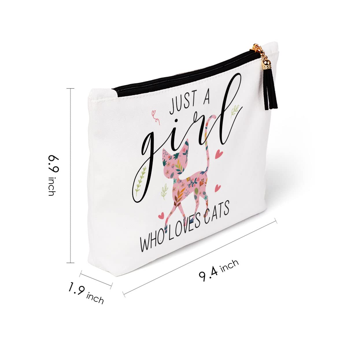 Cat Lover Gifts for Women - Unique Cat Mom Presents for Birthday & Christmas | Crazy Cat Lady Decor & Makeup Bag