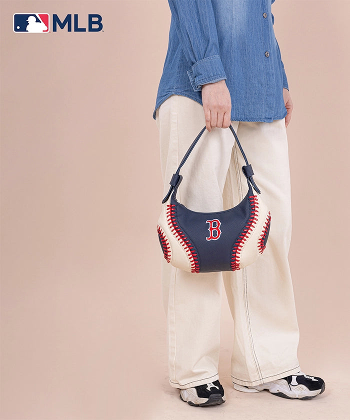 MLB Boston Red Sox Team Hobo Bag - Official Licensed Baseball Shoulder Bag for Women & Men - Perfect for Games, Travel & Daily Use