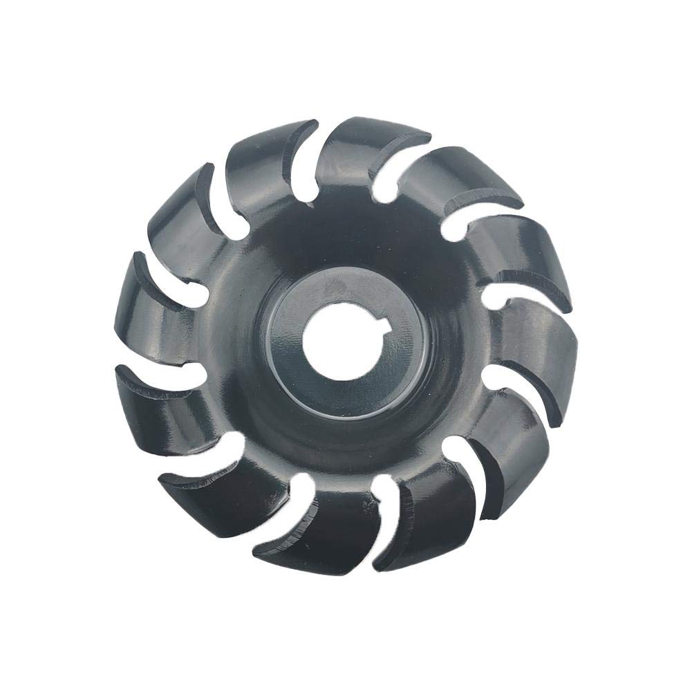 12-Teeth 16MM Hole Forming Polishing Disc 65MM Angle Grinder Disc with Protective Cover - Wood Carving & Milling Accessories (90mm) - Perfect for DIY Woodworking, Metal Polishing & Surface Grinding Projects